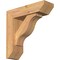 Ekena Millwork Funston Slat Smooth Bracket w/ Offset Brace, Western Red Cedar, 5 1/2"W x 18"D x 18"H BKT0604X18X18FST06SWR - alternate 1